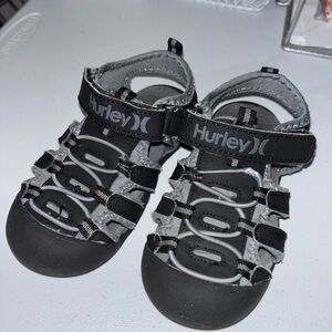 Hurley Kids Black and Gray Closed-Toe Sport Sandals